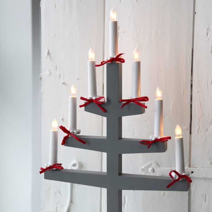 Trapp adventslysestake 54 cm, grå Star Trading