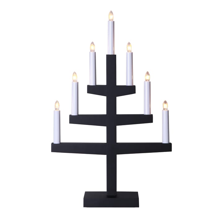 Trapp adventslysestake 54 cm - svart - Star Trading