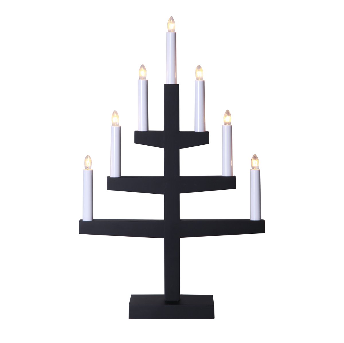 Star Trading Trapp adventslysestake 54 cm svart