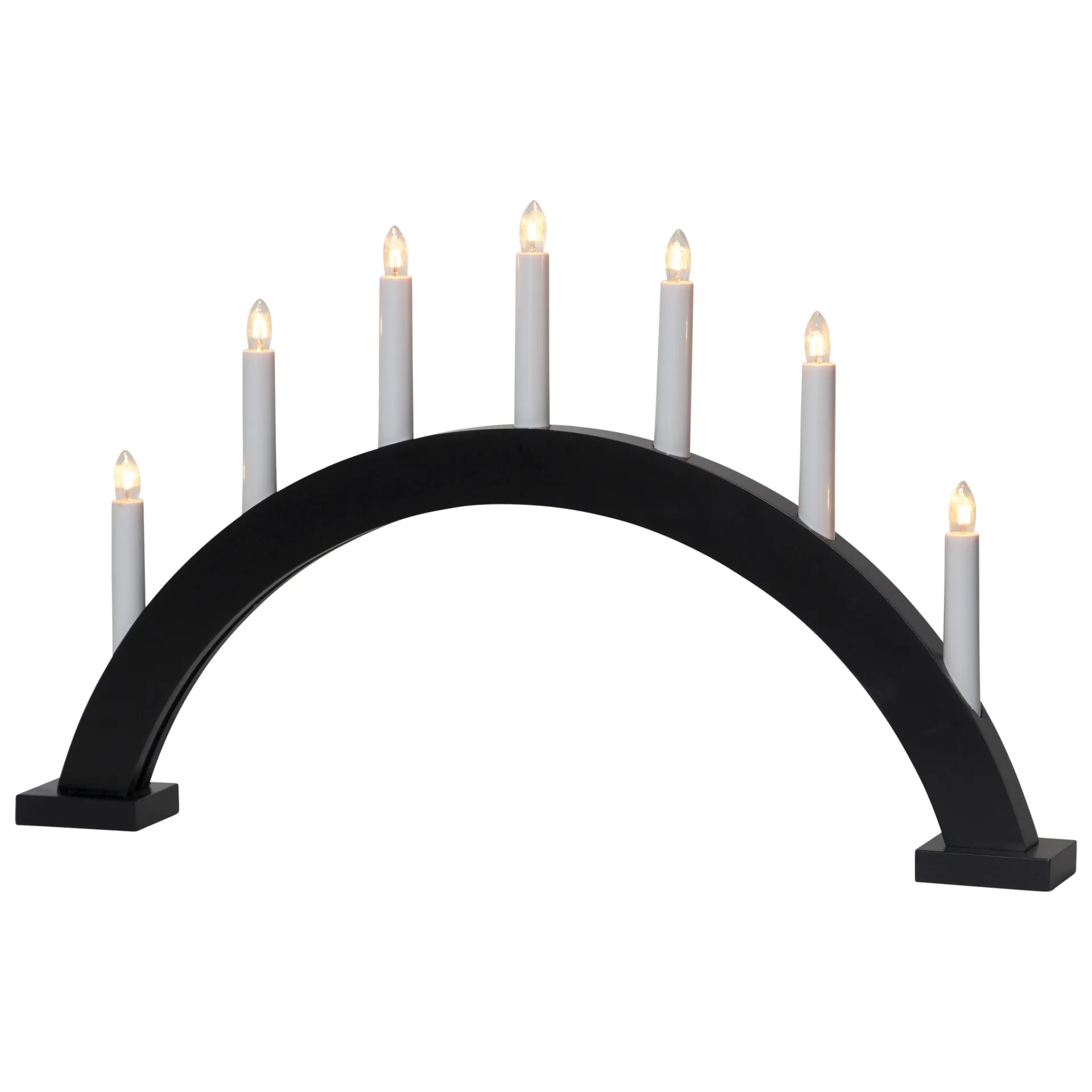 Trapp adventslysestake bue, Svart Star Trading