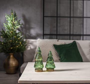 Verde glassdekorasjon LED 20 cm - Grønn - Star Trading