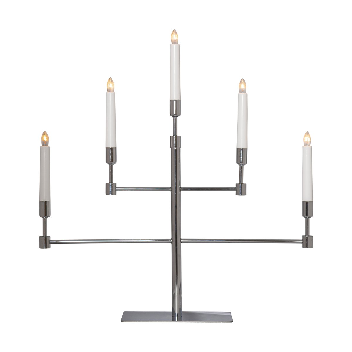Star Trading Vide adventslysestake Krom | Skandinavisk Design | Adventsstaker | Sølv