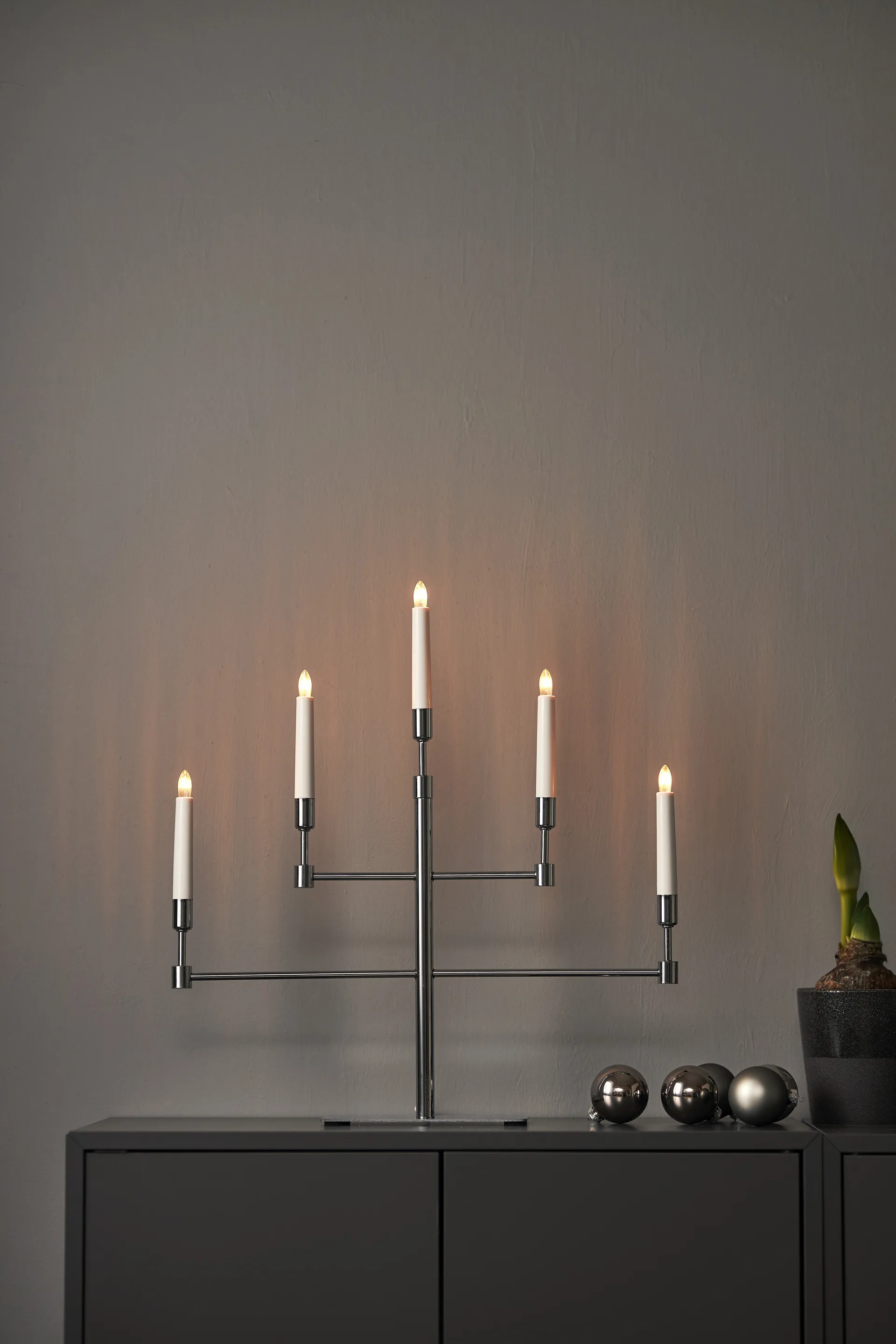 Vide adventslysestake, Krom Star Trading