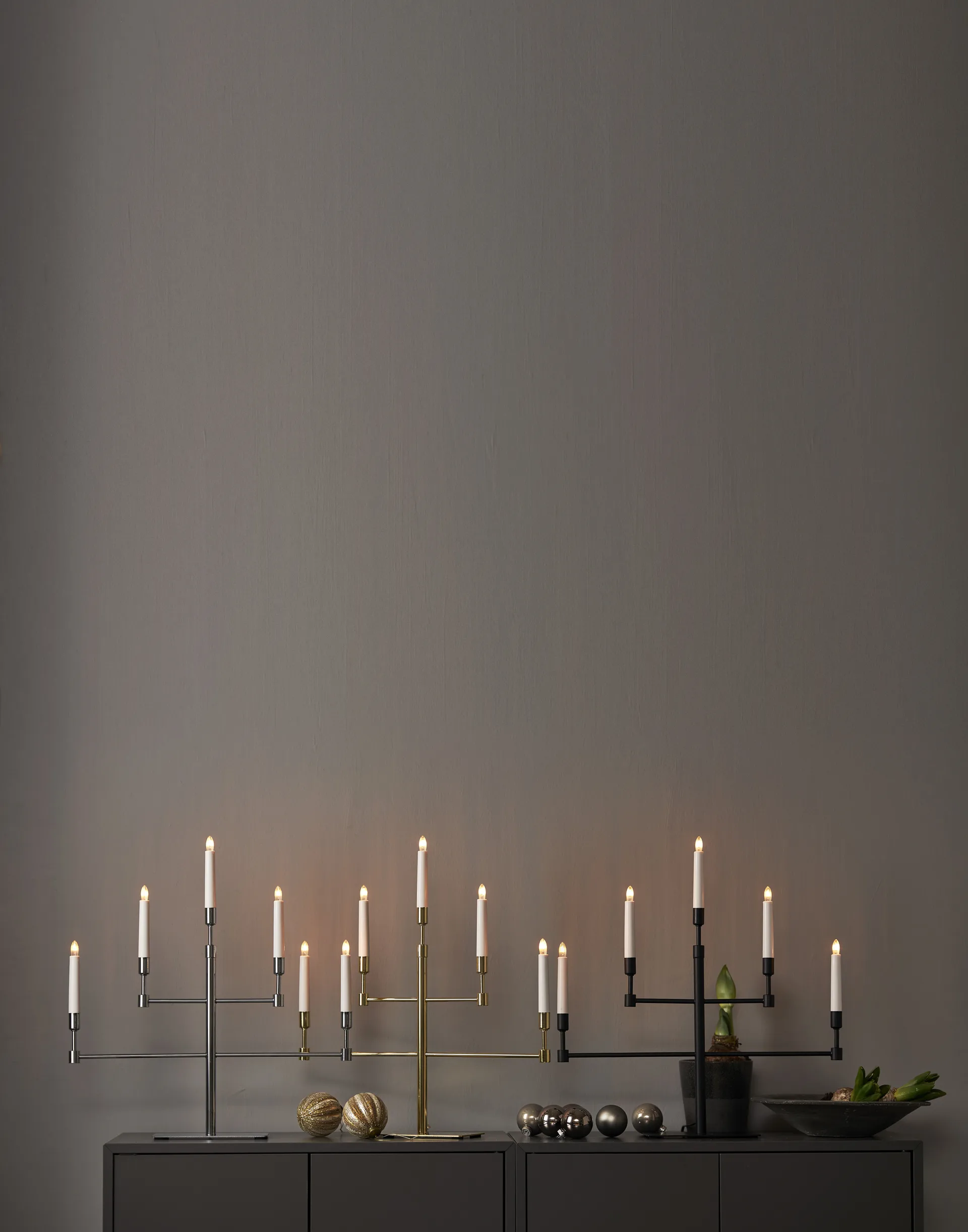 Vide adventslysestake, Messing Star Trading