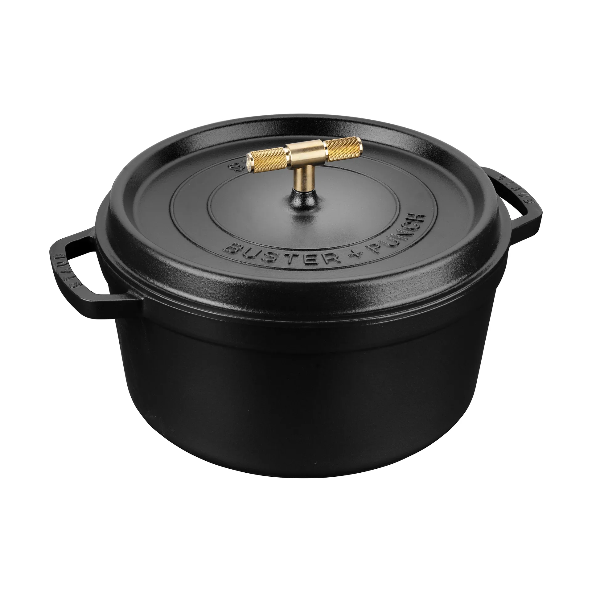 Buster & Punch gryte støpejern messing, 6,75 L STAUB