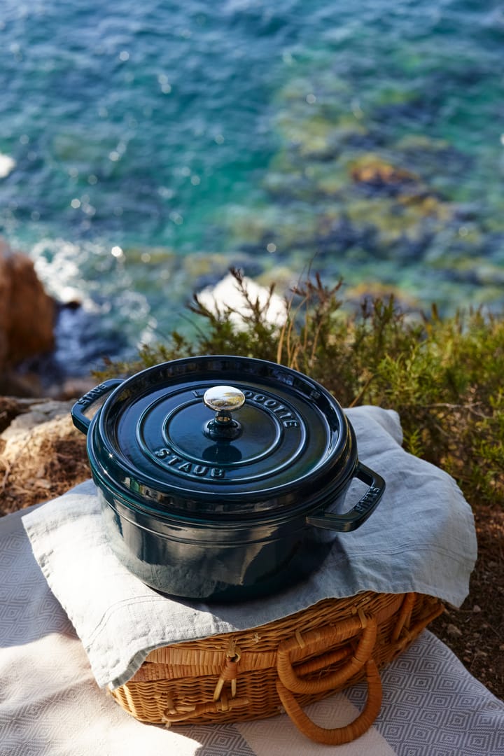 La Mer rund gryte, tre lager emalje, 3,8 l STAUB