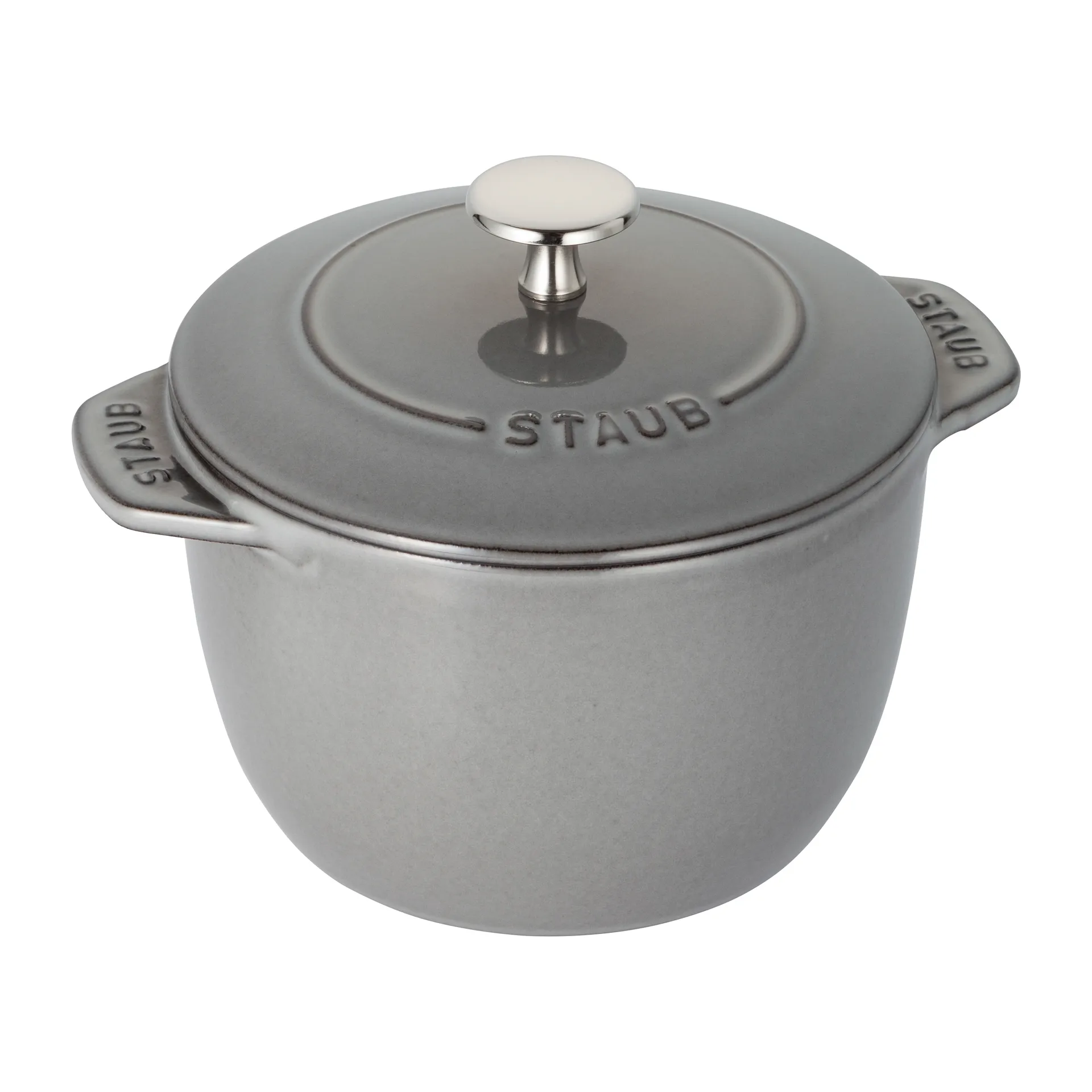 Rice cocotte støpejernsgryte 1,6 L, Grå STAUB