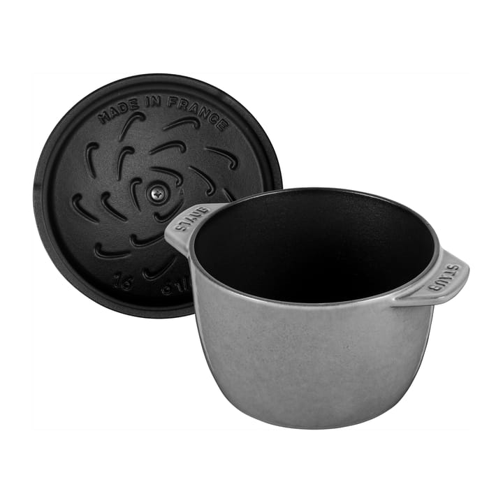 Rice cocotte støpejernsgryte 1,6 L, Grå STAUB