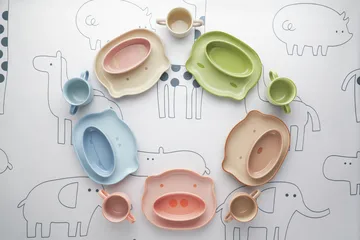 Staub barneservise 4 deler - Brun - STAUB