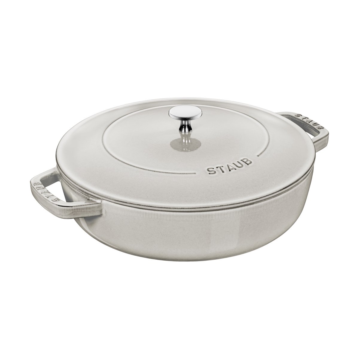 STAUB Staub Chistera traktørpanne støpejern Ø28 cm White truffle