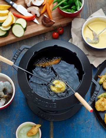 Staub fonduesett 1,65 l - svart - STAUB