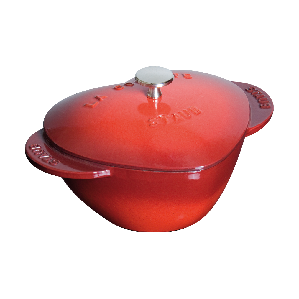 STAUB Staub La Cocotte hjertegryte 1,75 L Rød