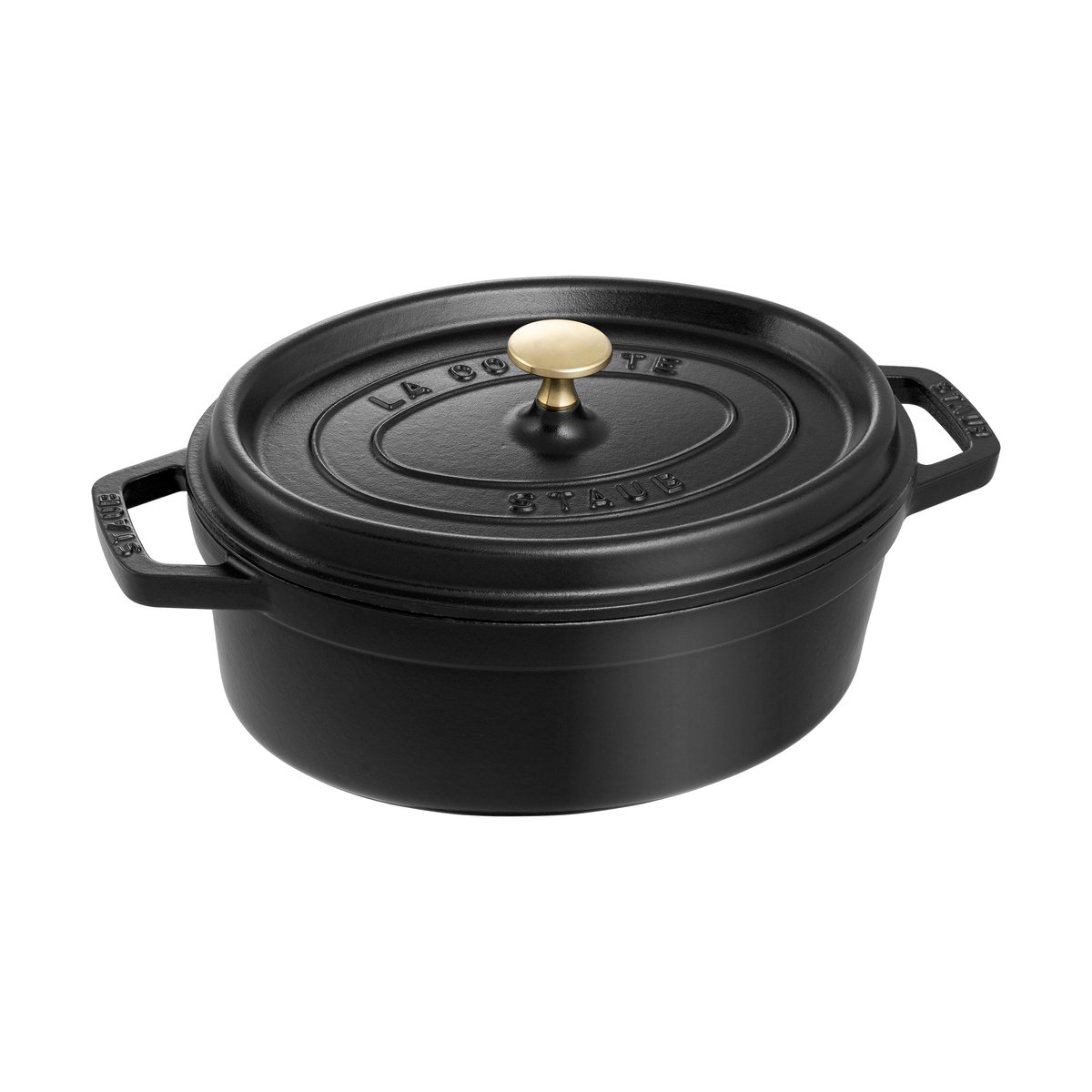 STAUB Staub La Cocotte oval gryte støpejern 3,2 L Svart