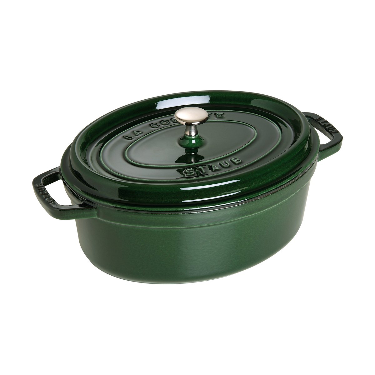 STAUB Staub La Cocotte oval gryte støpejern 4,2 L Basilikagrønn