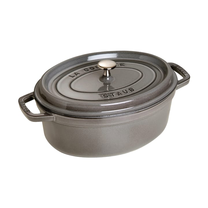 Staub La Cocotte oval gryte støpejern 5,5 L - Grafittgrå - STAUB