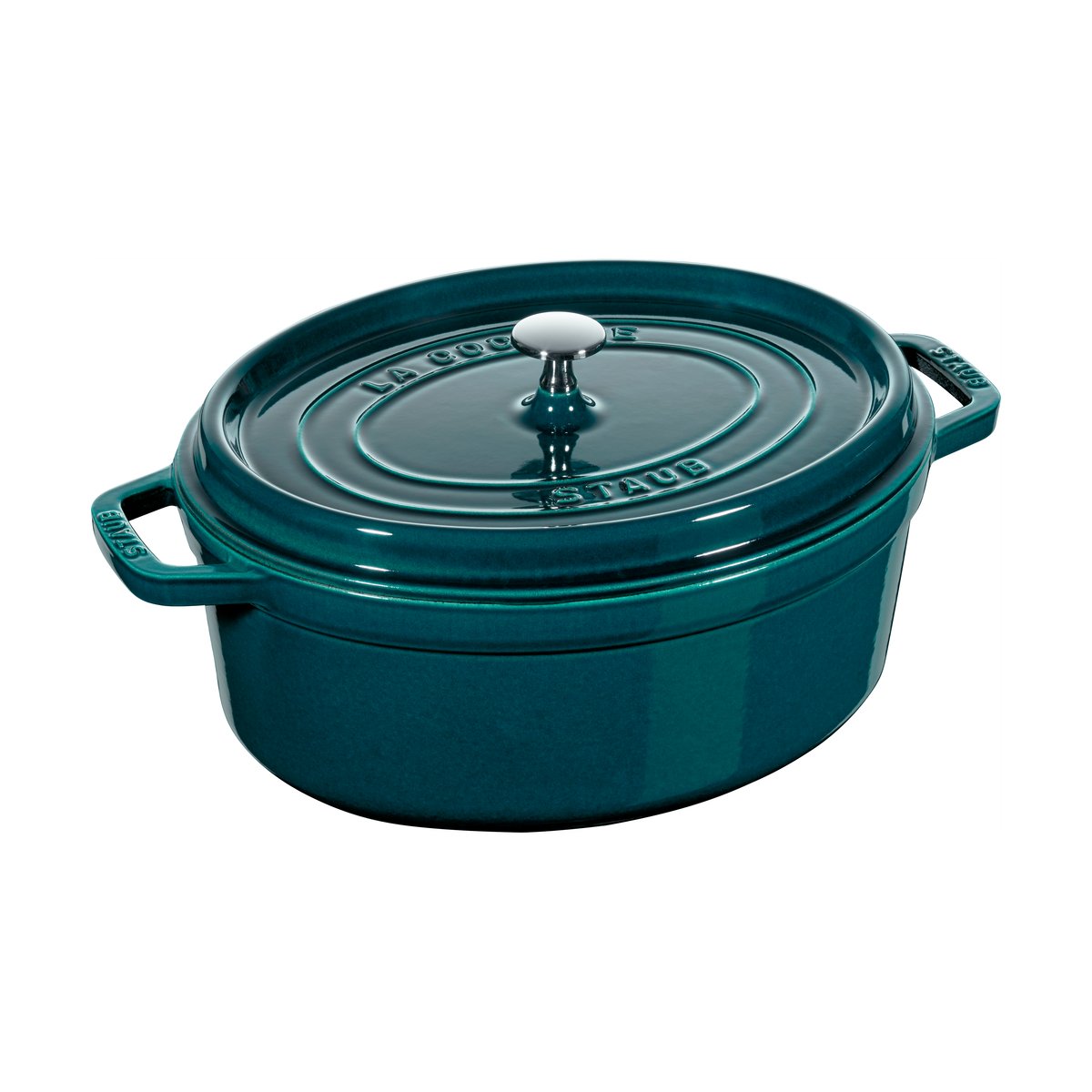 STAUB Staub La Cocotte oval gryte støpejern 6,7 L La Mer