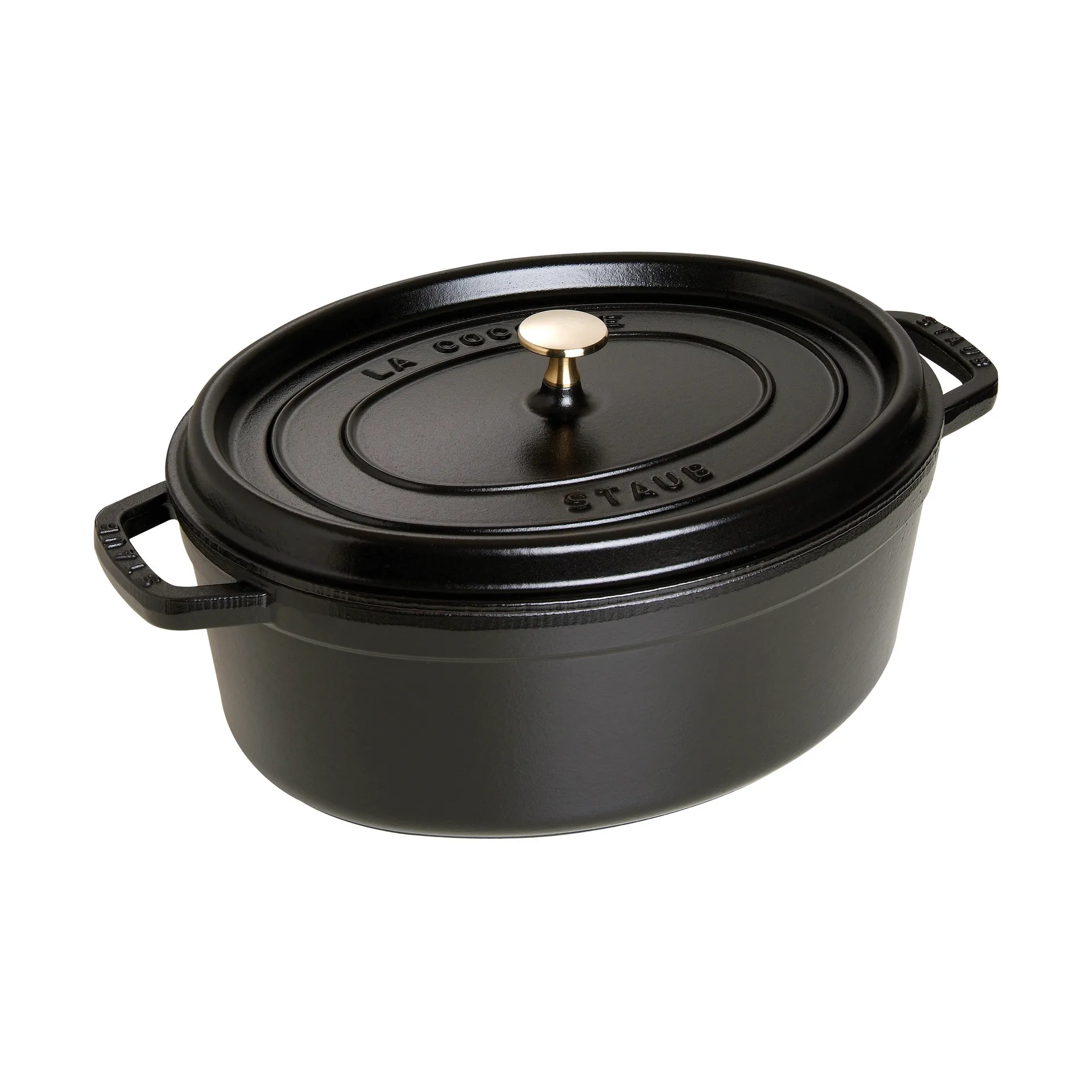 Staub La Cocotte oval gryte støpejern 6,7 L, Svart STAUB