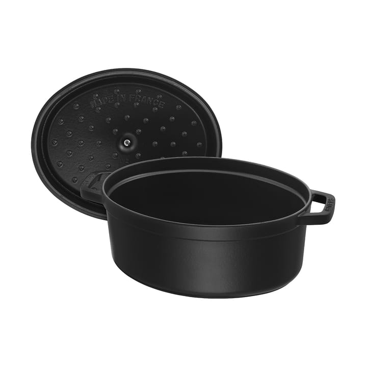 Staub La Cocotte oval gryte støpejern 6,7 L, Svart STAUB
