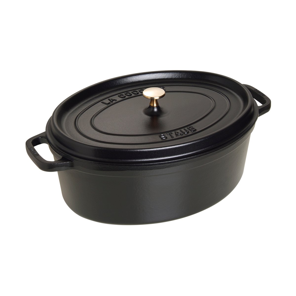 Staub La Cocotte oval gryte støpejern 8 L Svart | Skandinavisk Design | Gryter | Svart
