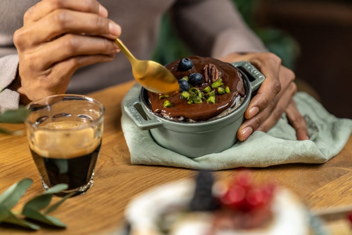 Staub La Cocotte rund gryte støpejern 0,25 L, Eukalyptus STAUB
