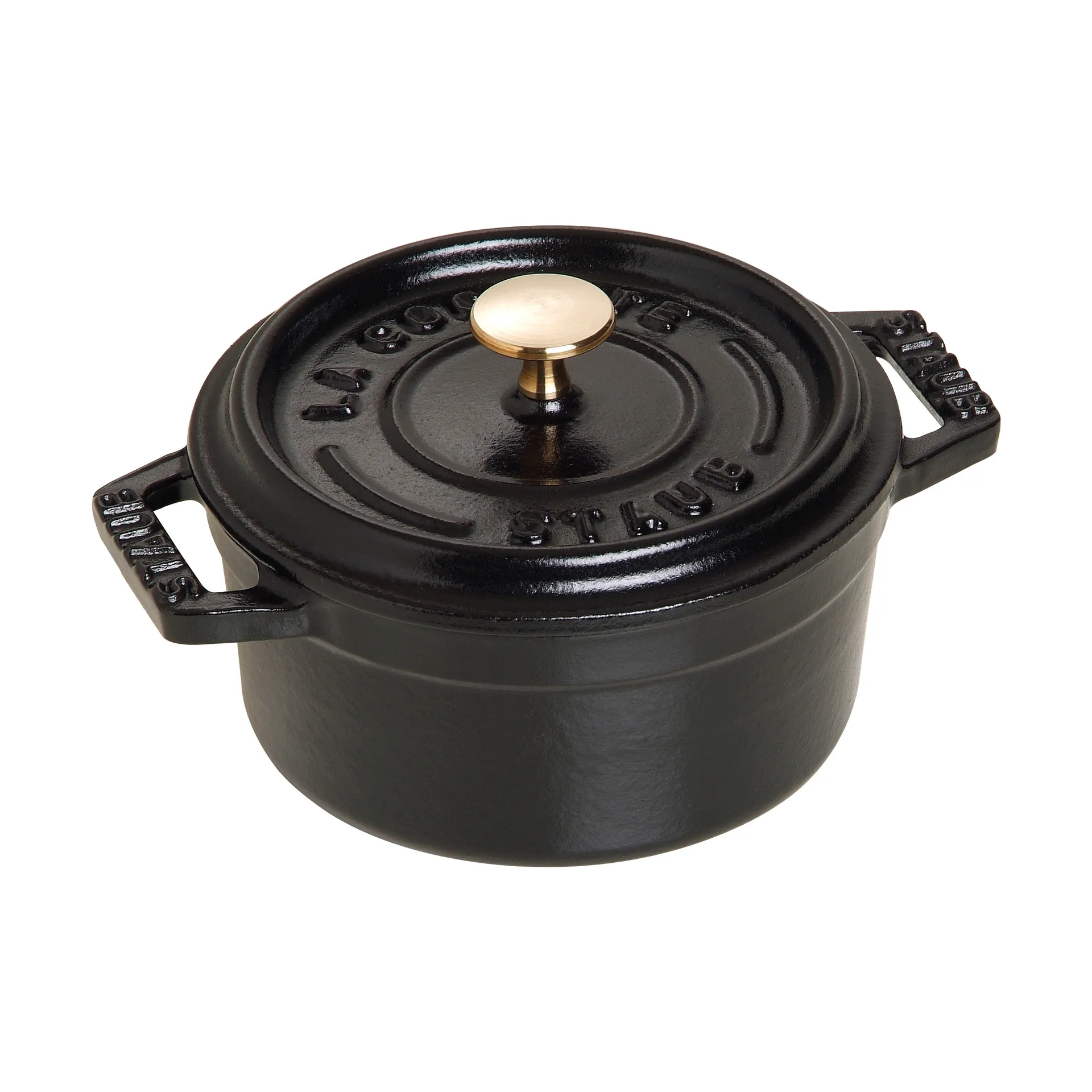 Staub La Cocotte rund gryte støpejern 0,25 L, Svart STAUB