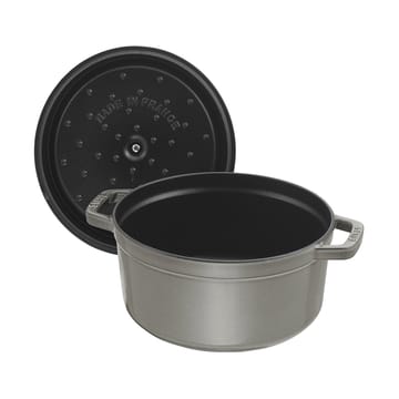 Staub La Cocotte rund gryte støpejern 12,6 L - Grafittgrå - STAUB
