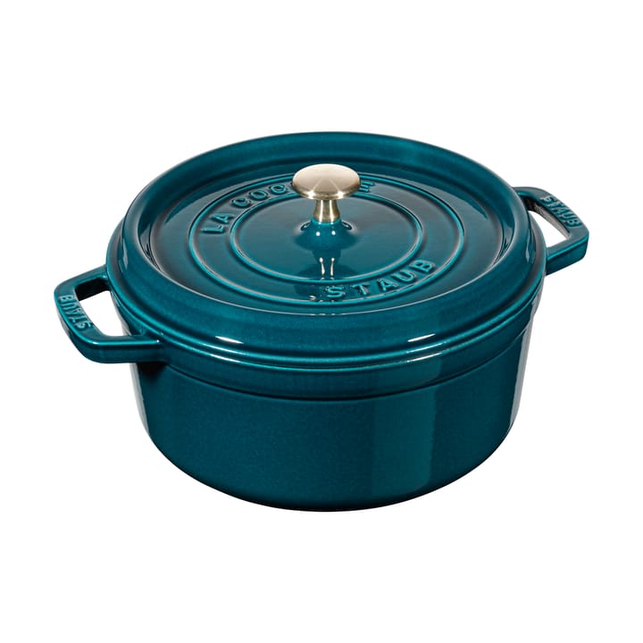 Staub La Cocotte rund gryte støpejern 2,2 L - La Mer - STAUB