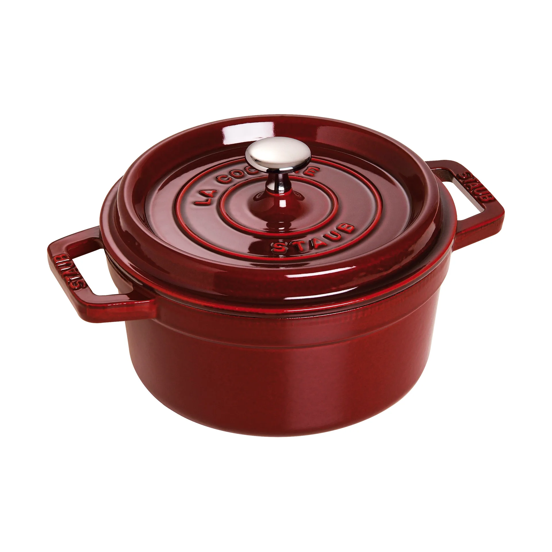 Staub La Cocotte rund gryte støpejern 2,6 L, Grenadinerød STAUB