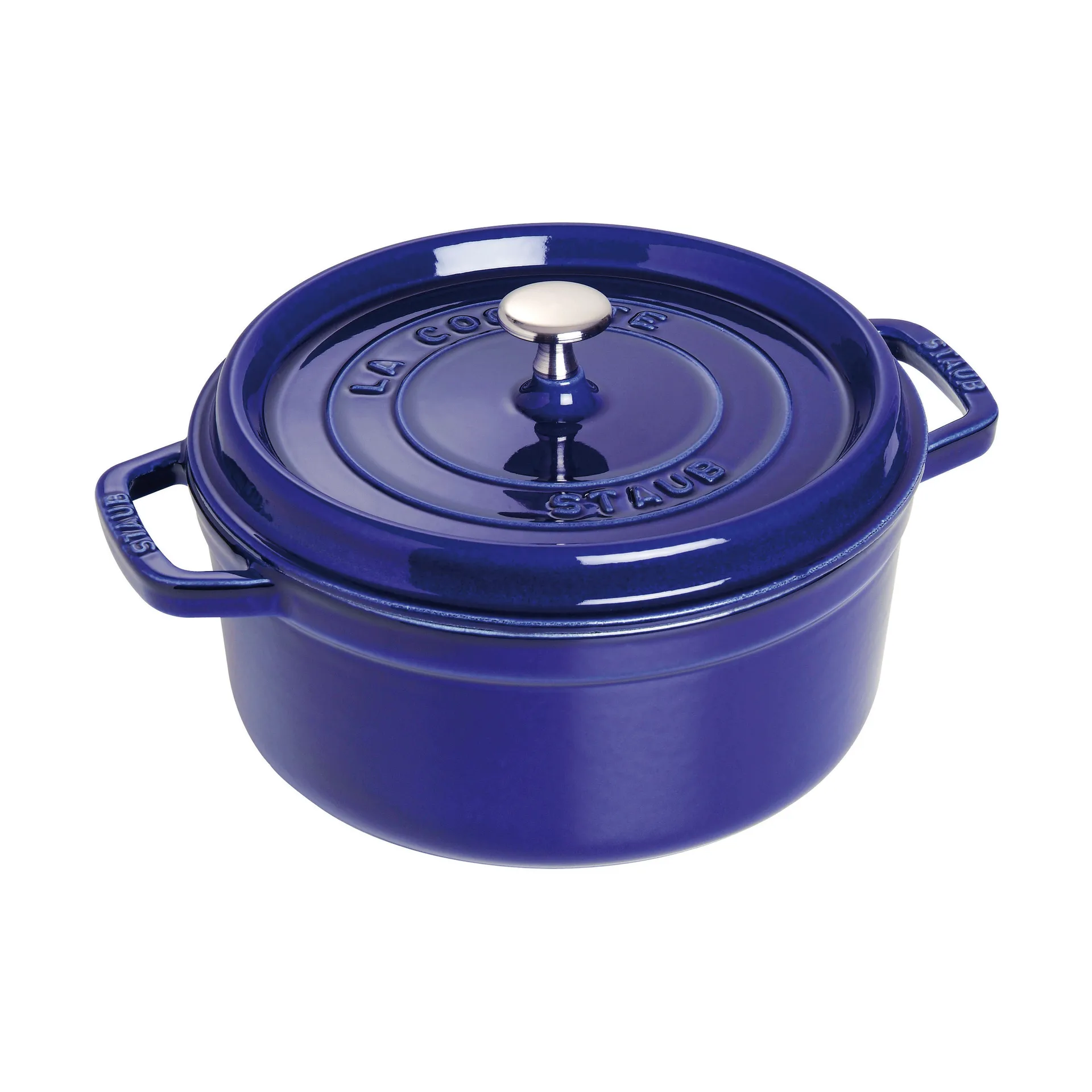 Staub La Cocotte rund gryte støpejern 2,6 L, Mørkblå STAUB