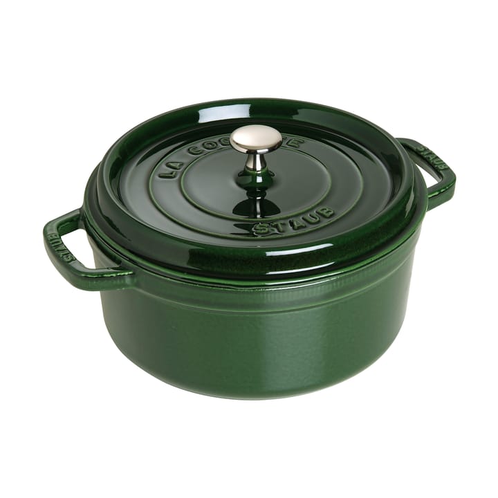 Staub La Cocotte rund gryte støpejern 5,2 L - Basilikagrønn - STAUB