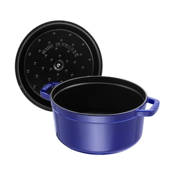 Staub La Cocotte rund gryte støpejern 8,4 L - Mørkblå - STAUB