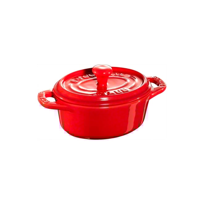 Staub oval minigryte 0,2 l rød | Skandinavisk Design | Ildfaste former | Rød