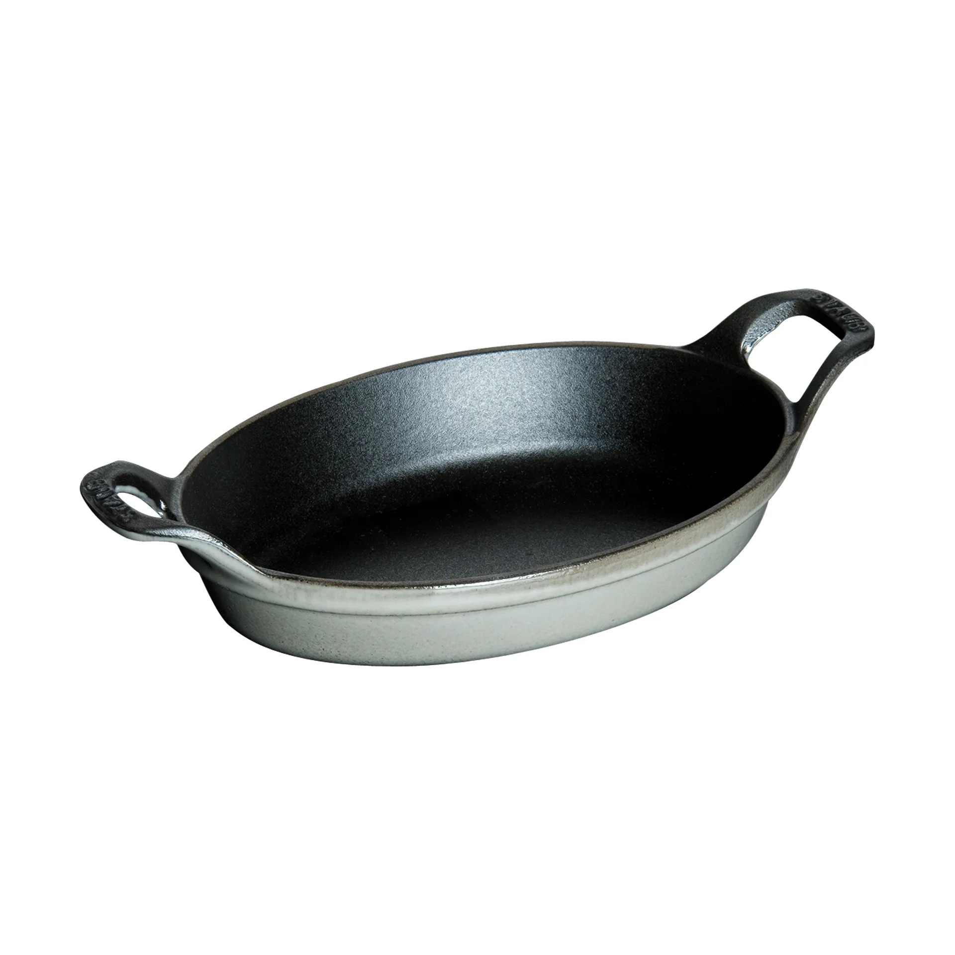 Staub oval ovnsform støpejern 15 cm, Grafittgrå STAUB