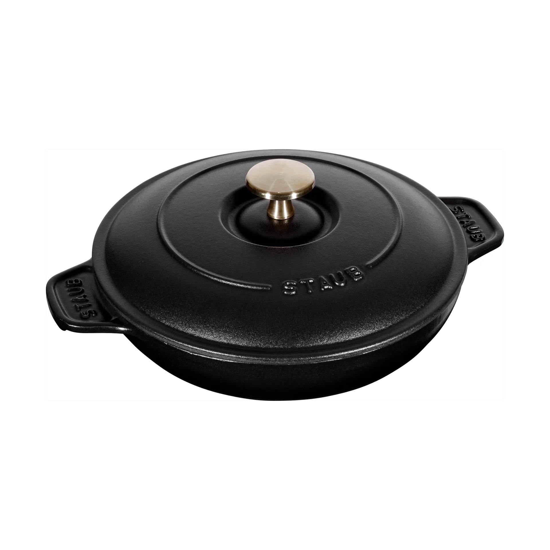 Staub ovnsform støpejern med lokk rund Ø20 cm, Svart STAUB