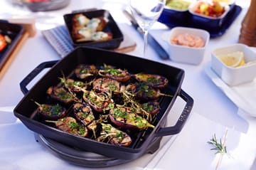 Staub Pure grillpanne støpejern kvadrat svart - 28 cm - STAUB