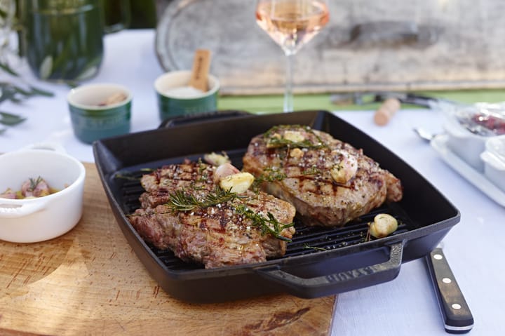 Staub Pure grillpanne støpejern kvadrat svart, 28 cm STAUB