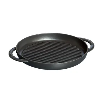 Staub Pure grillpanne støpejern rund svart - Ø26 cm - STAUB