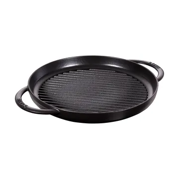 Staub Pure grillpanne støpejern rund svart - Ø30 cm - STAUB