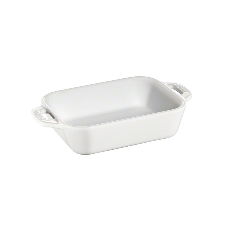 Staub rektangulær ovnsform 14x11 cm hvit | Skandinavisk Design | Ildfaste former | Hvit