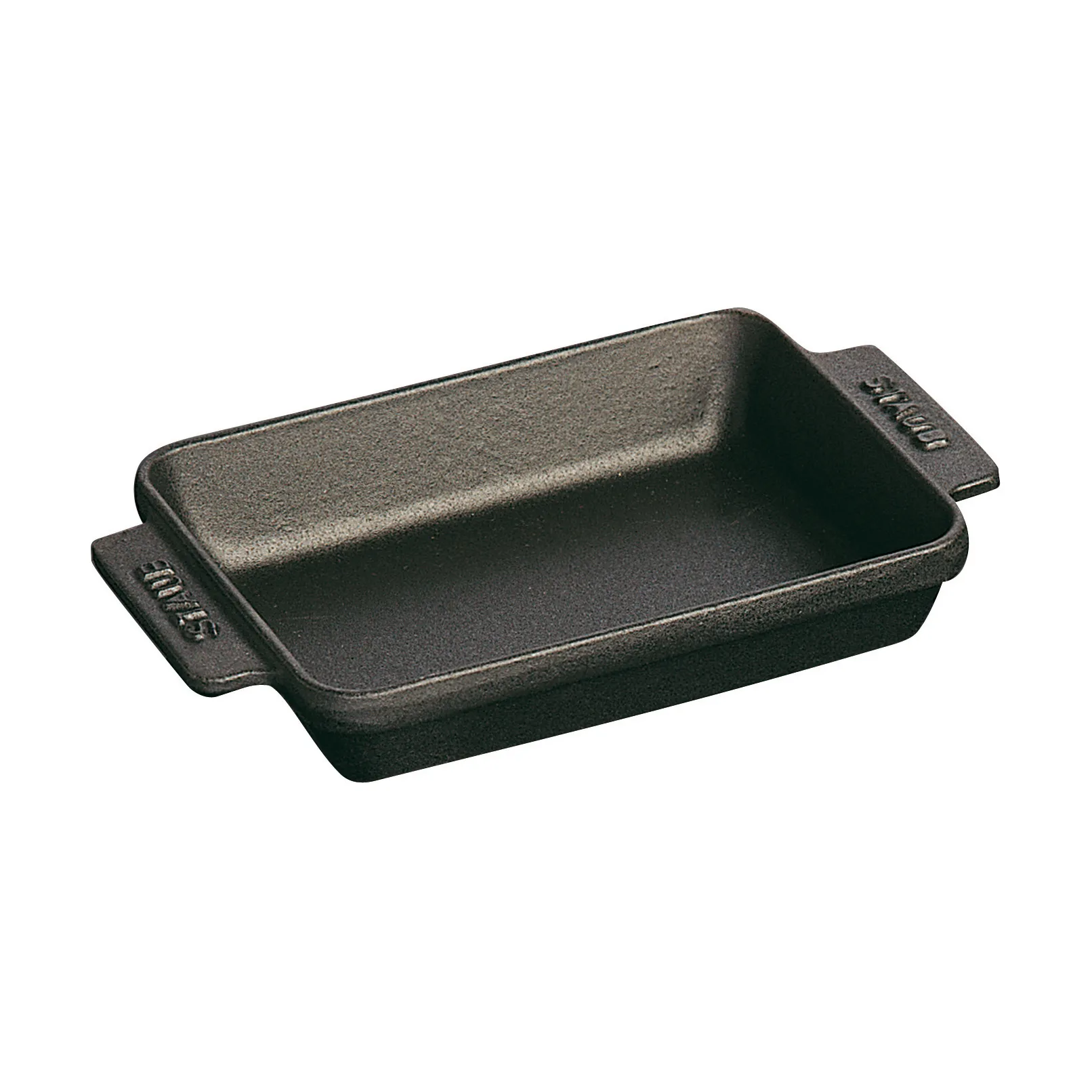 Staub rektangulær ovnsform støpejern 15x11 cm, Svart STAUB