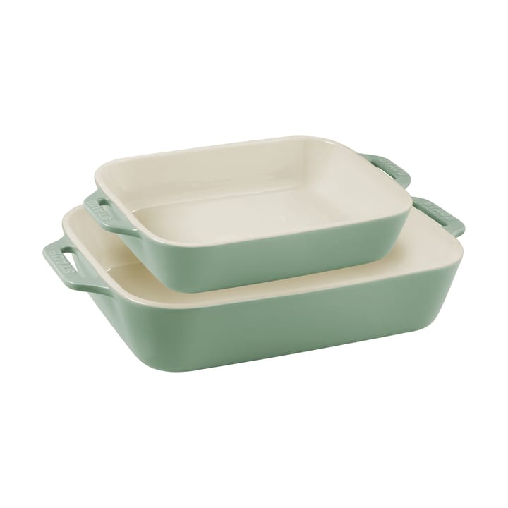 Staub rektangulær ovnsformssett 2 deler - Eukalyptus - STAUB