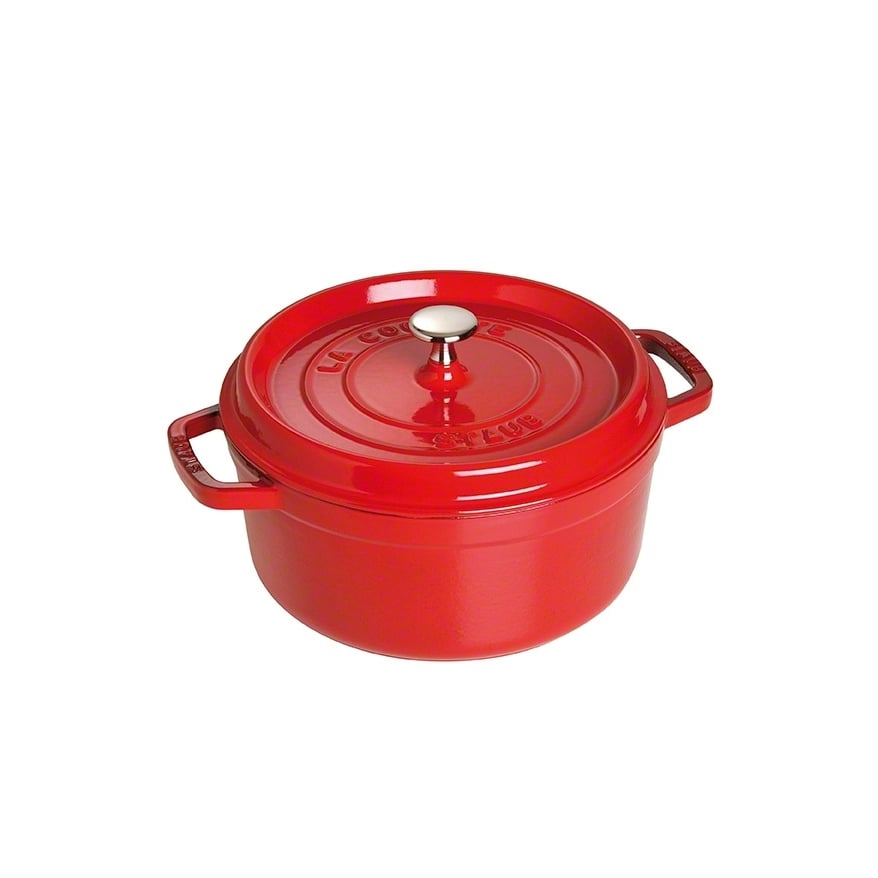 Staub rund gryte av støpejern 3,8 l rød | Skandinavisk Design | Gryter | Rød