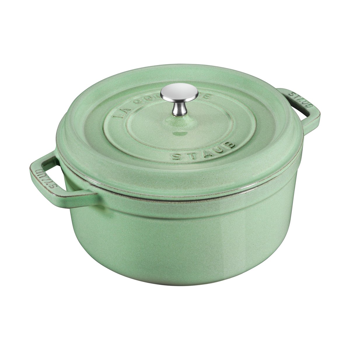 Staub rund gryte av støpejern 3,8 l Salvie | Skandinavisk Design | Gryter | Grønn