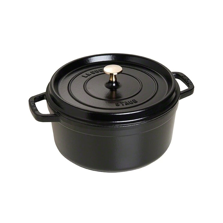 Rund Gryte 26 cm 5,2 liter Svart
