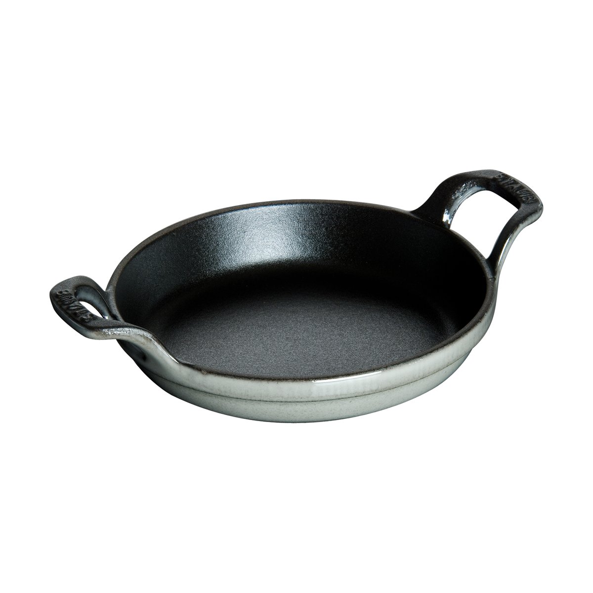 Staub rund ildfast form støpejern Ø20 cm Grafittgrå