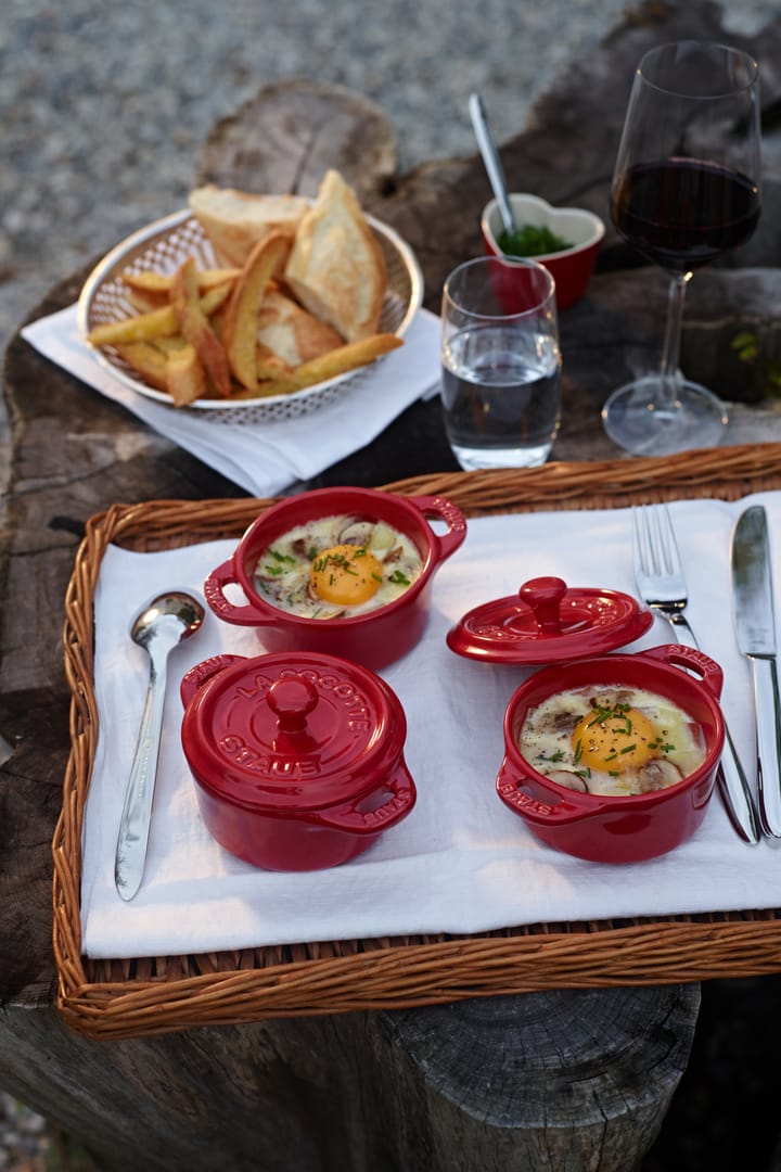 Staub rund minigryte 0,2 l, rød STAUB