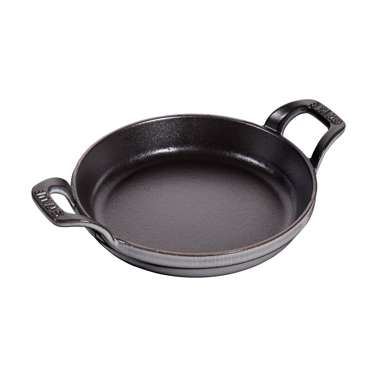 STAUB Staub rund ovnsform støpejern Ø16 cm Grafittgrå