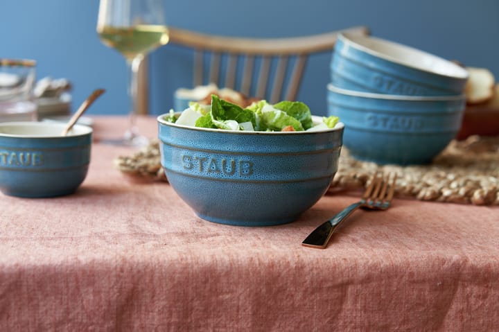 Staub skålsett Ø14 cm 4-stk., Antikk turkis STAUB