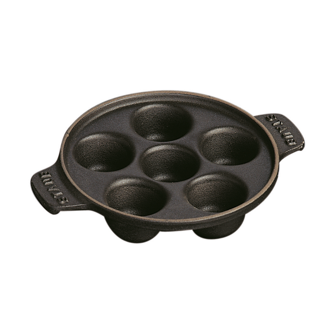 Staub sneglefat støpejern Ø14 cm Svart | Skandinavisk Design | Stekepanner | Svart