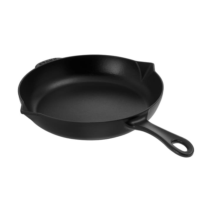 Staub stekepanne støpejern med helletut Ø26 cm - Svart - STAUB